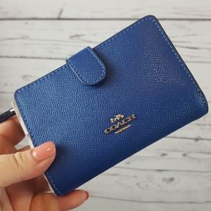 Coach Wallet Leather Atlantic Blue